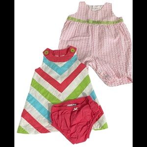 Hartstrings Brand Dress and Romper Size 3-6 Months